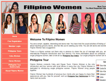 Tablet Screenshot of filipino-women.com